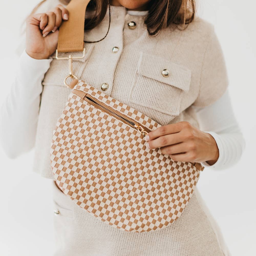 Westlyn Woven Bum Bag *NEW COLORS ADDED*: Cream
