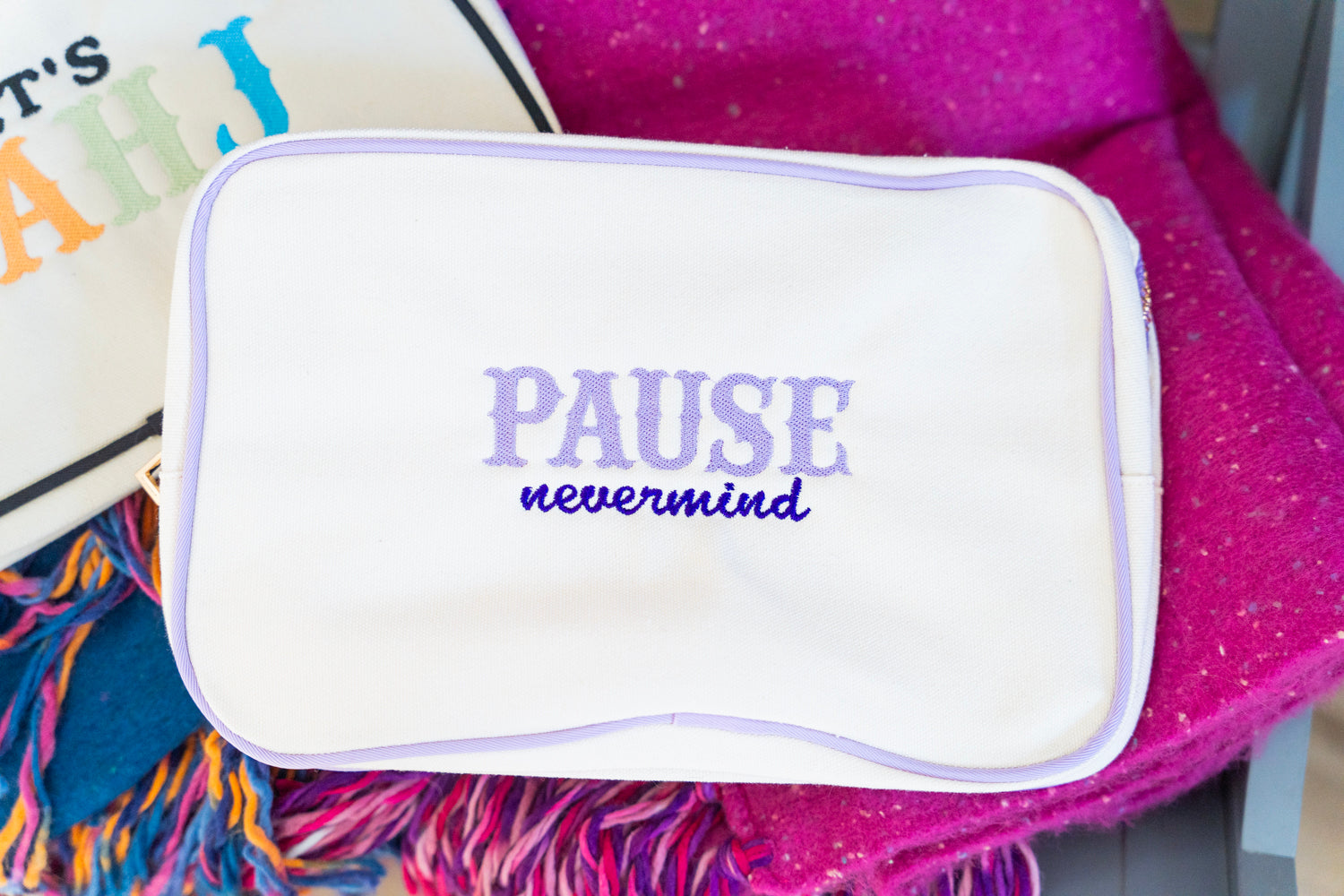 Pause Nevermind Tile Bag