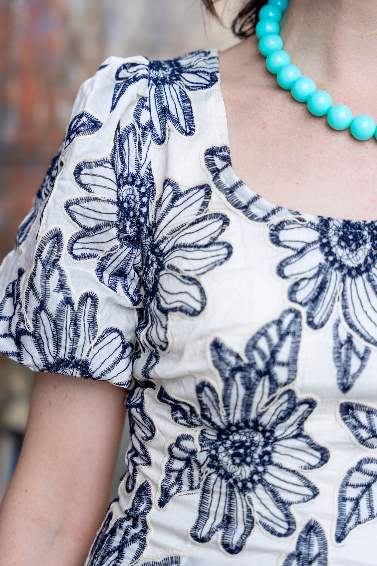 Betsy Black & Ivory Midi Dress