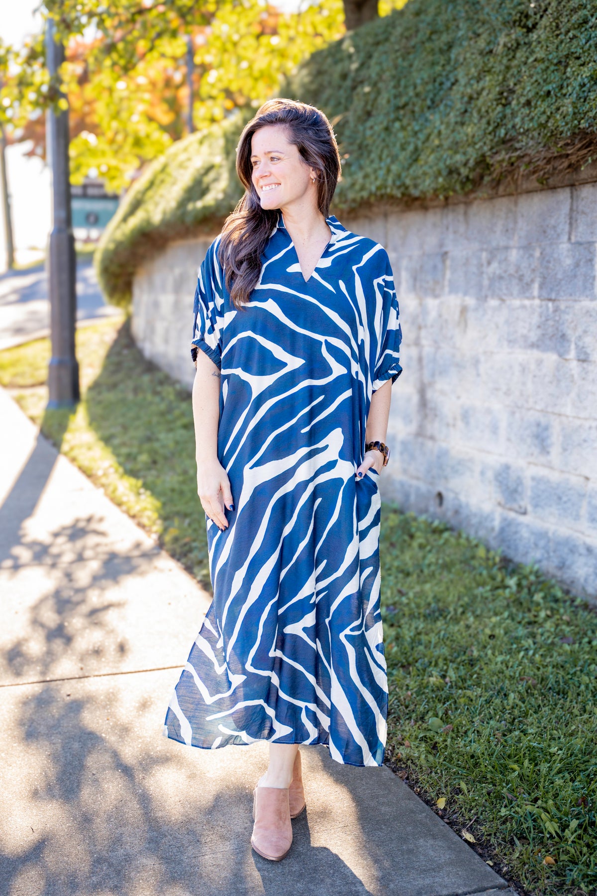 Navy Relaxed Maxi Dress