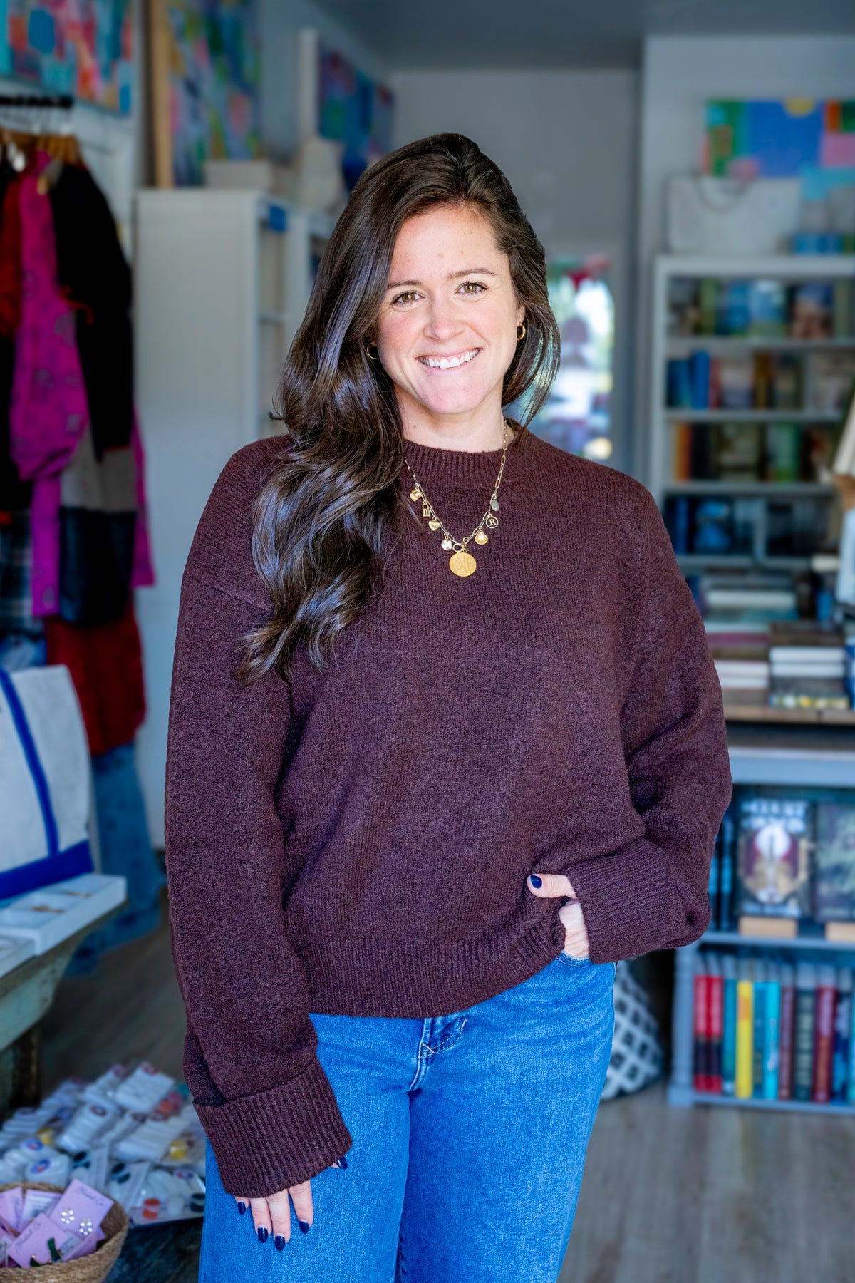 Walnut Crewneck Sweater