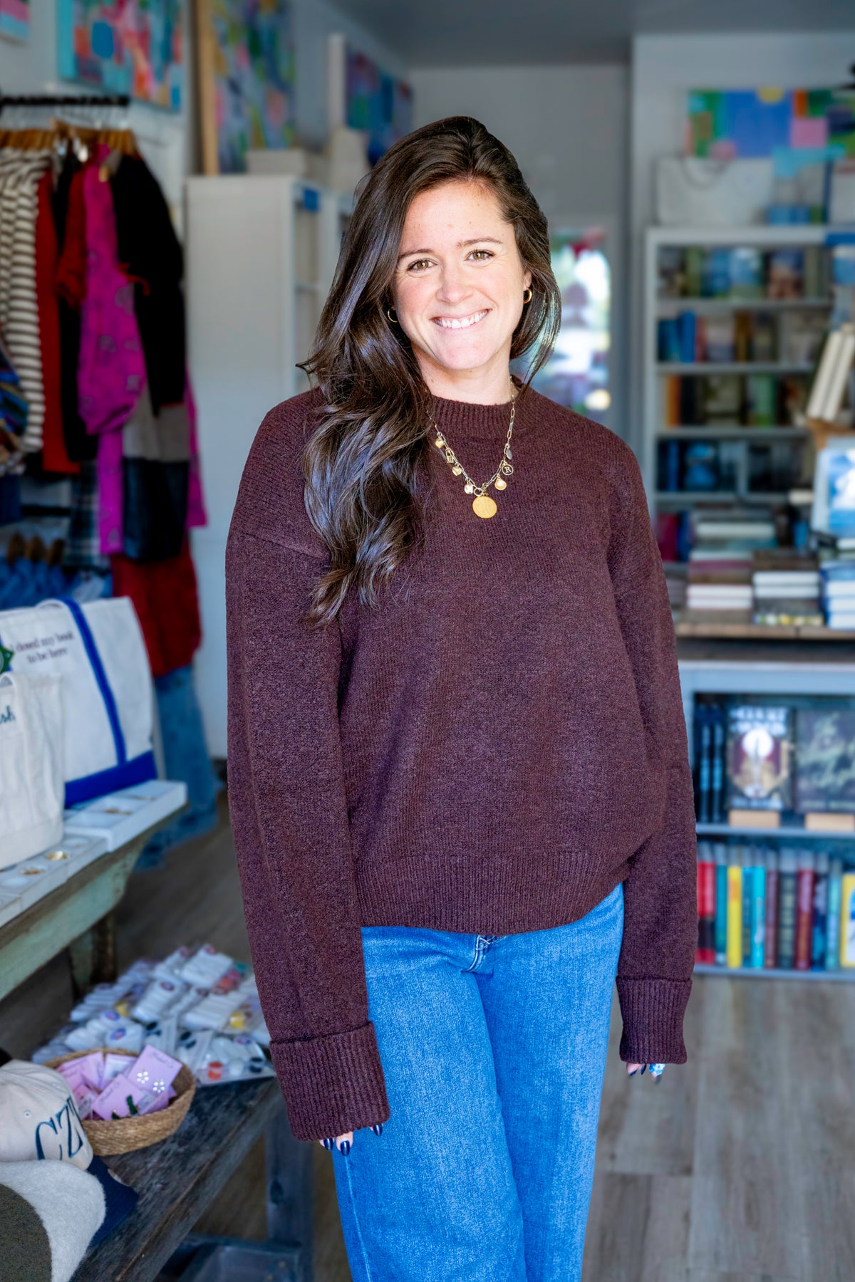 Walnut Crewneck Sweater