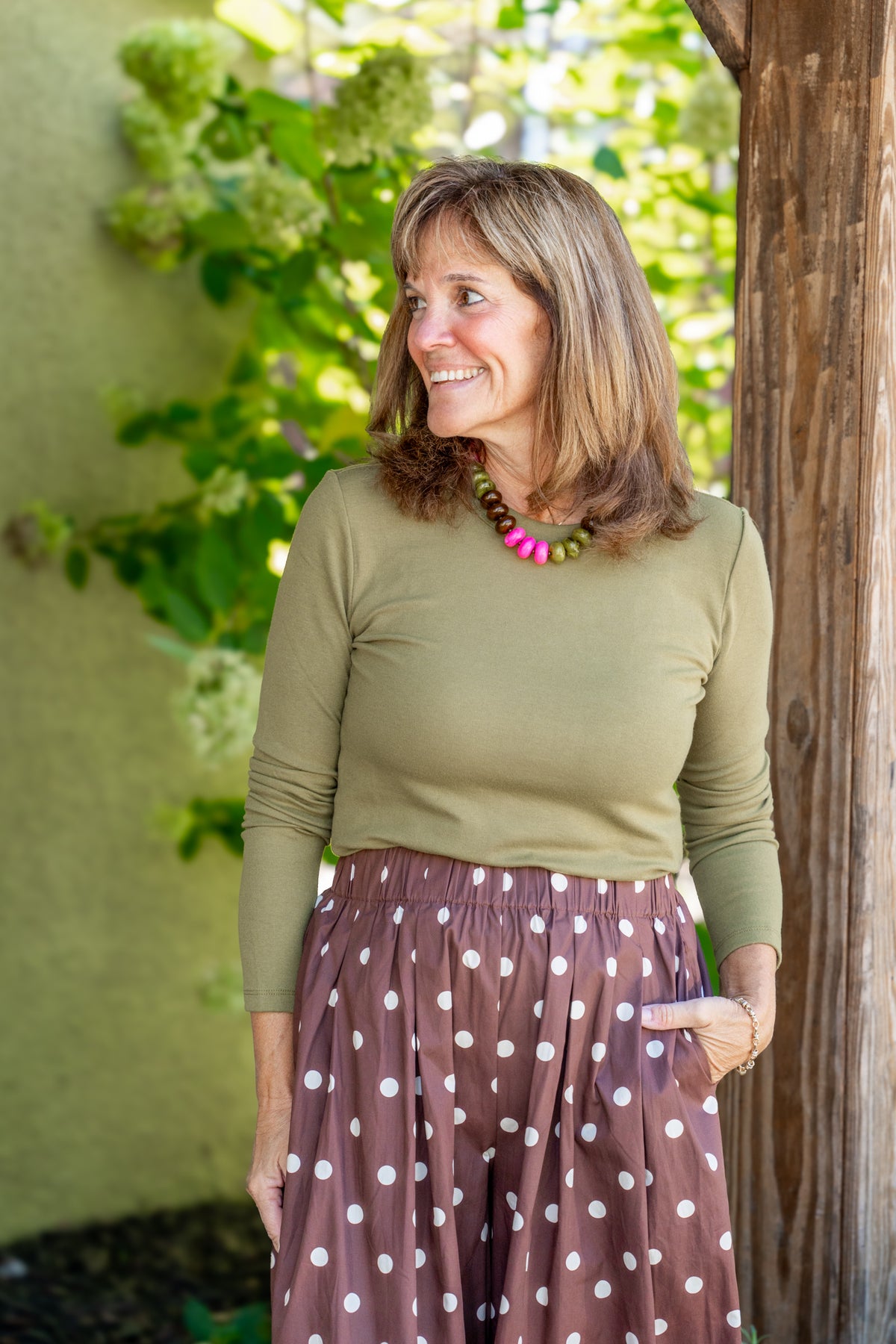 Wide Leg Polka Dot Pants