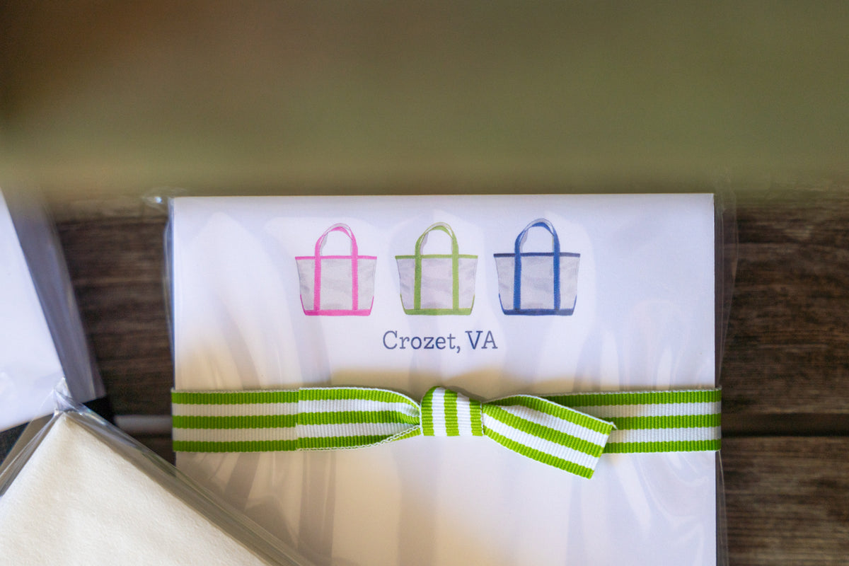 Crozet Tote Bags Notepad