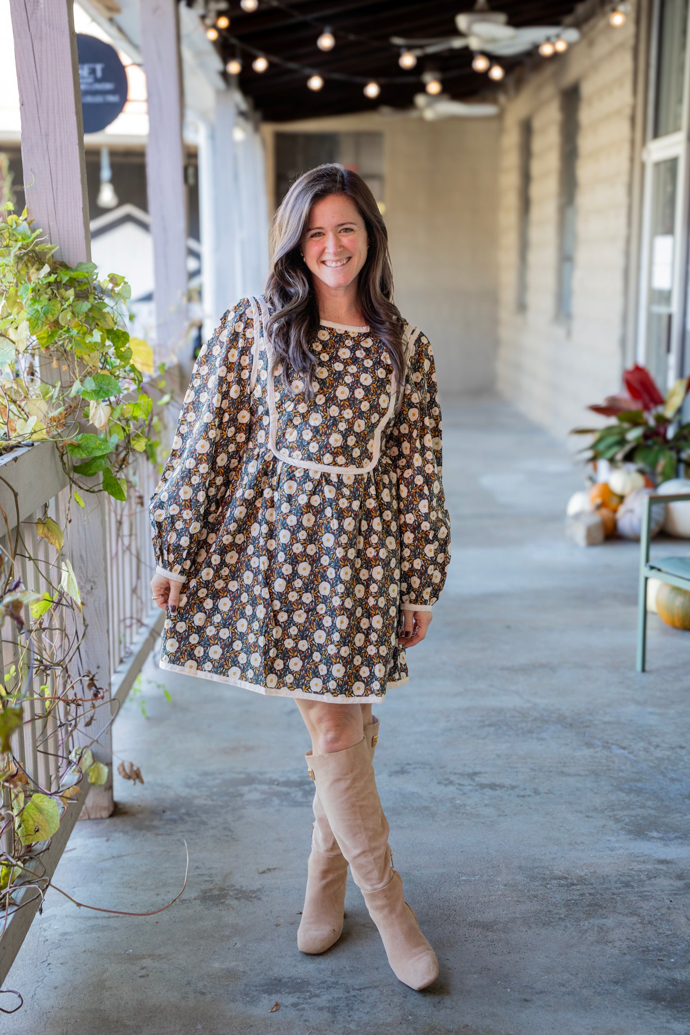 Daisy Quilted Mini Dress