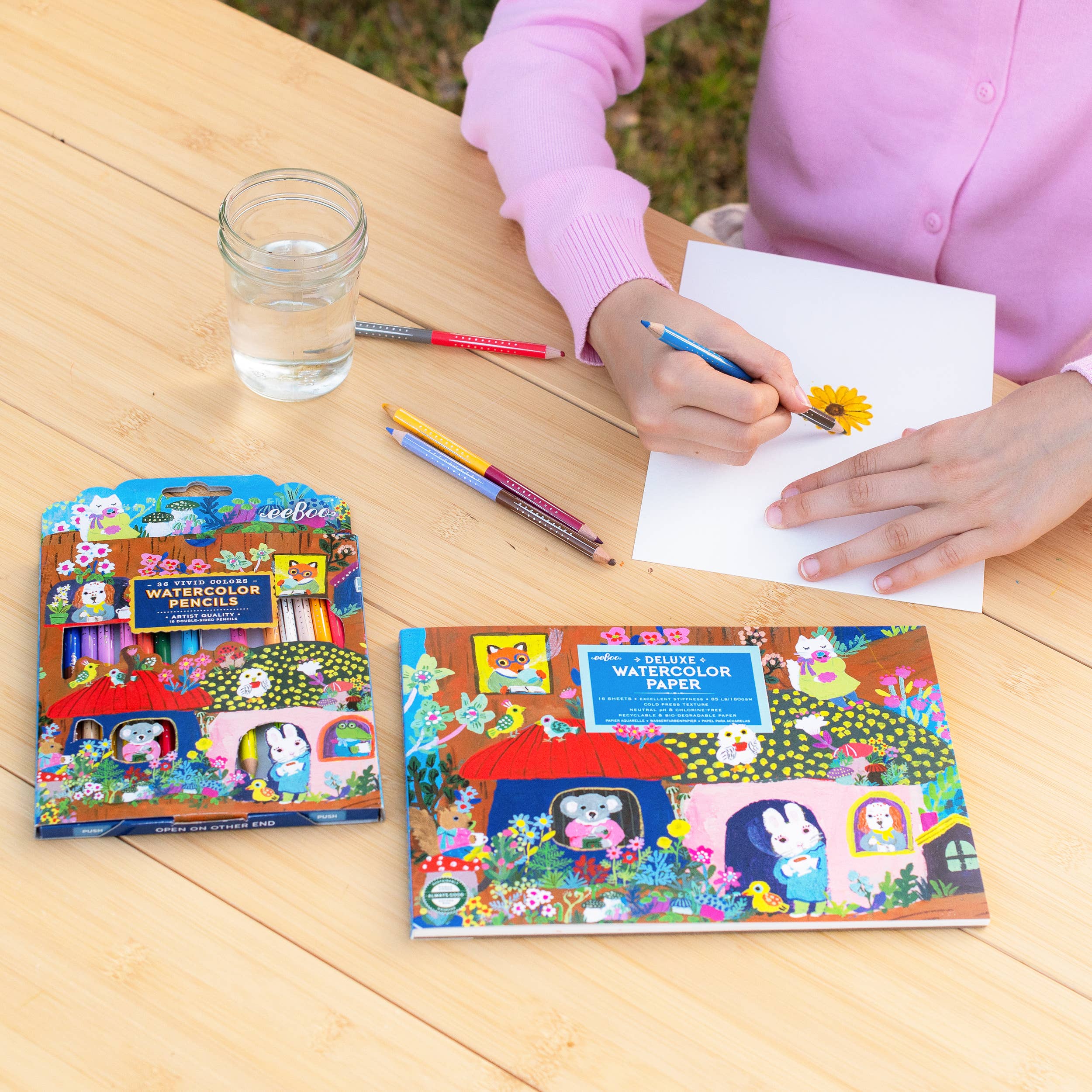 Yumi's Mushrooms 18 Double-Sided Watercolor Pencils