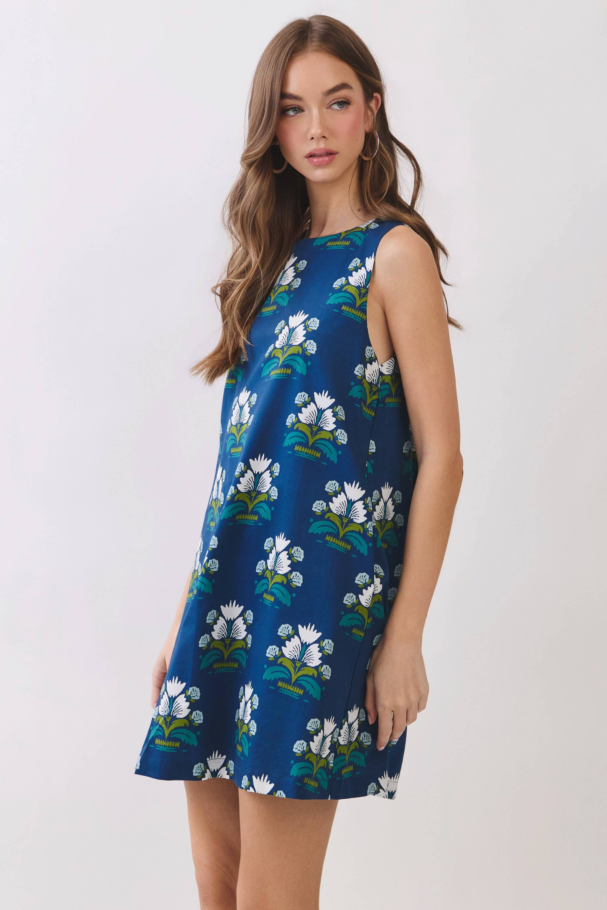 Tallulah Floral Print Shift Dress