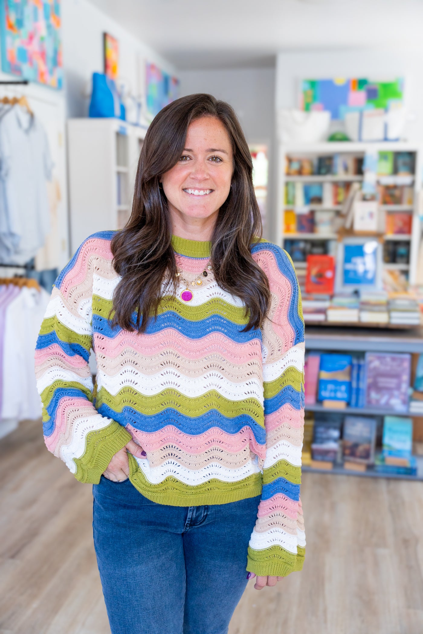 Samantha Color Block Sweater