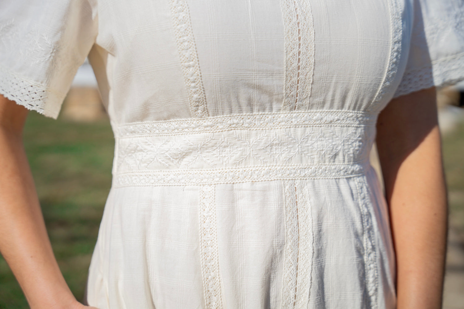 Buttercream Lace Inset Maxi Dress