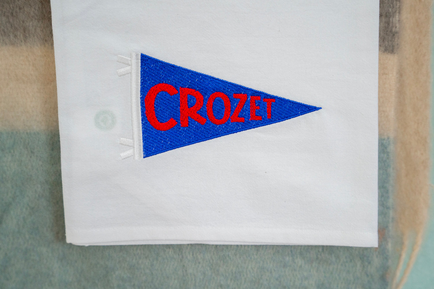 Crozet Pennant Flag Tea Towel