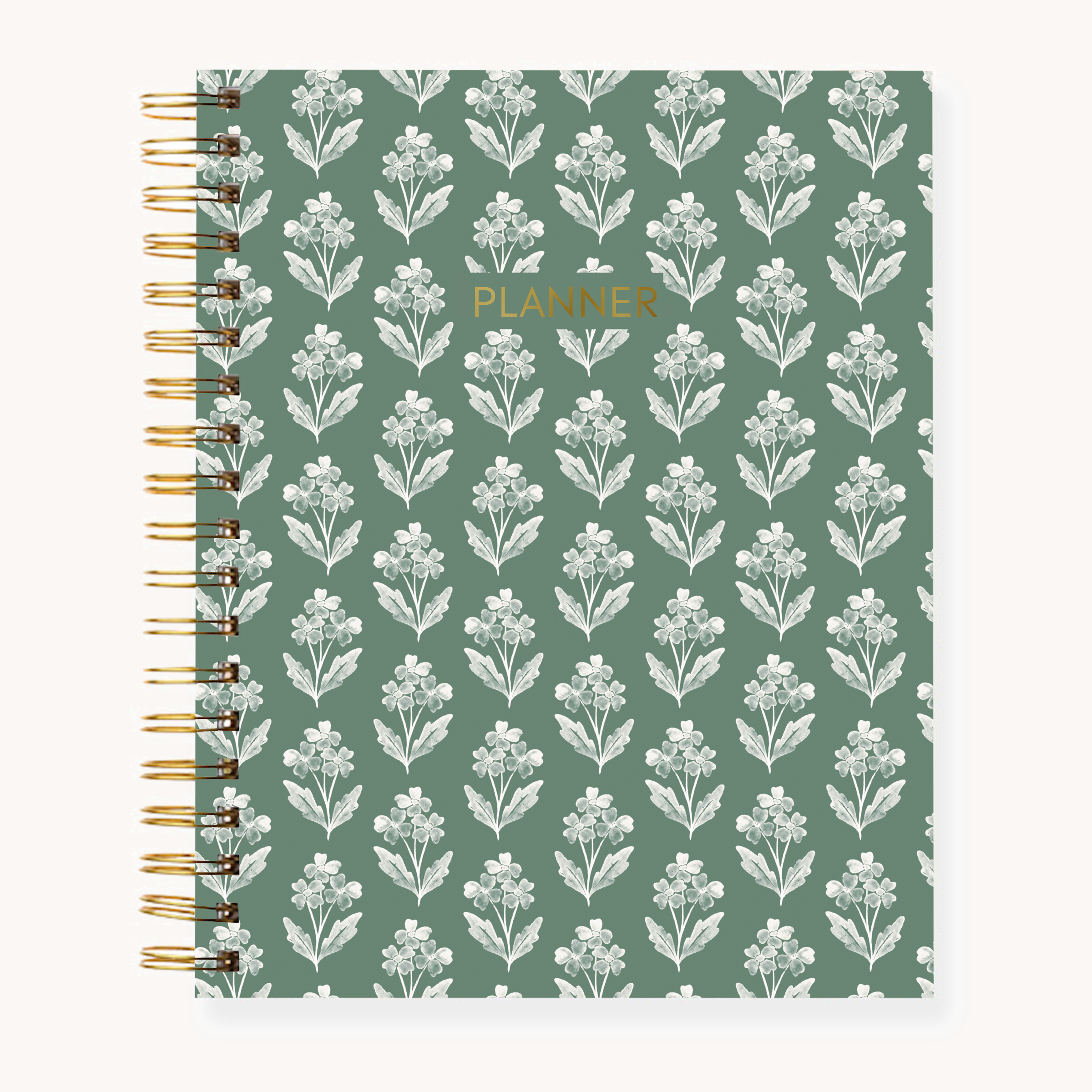Forget Me Not Sage Undated Planner: 7x9