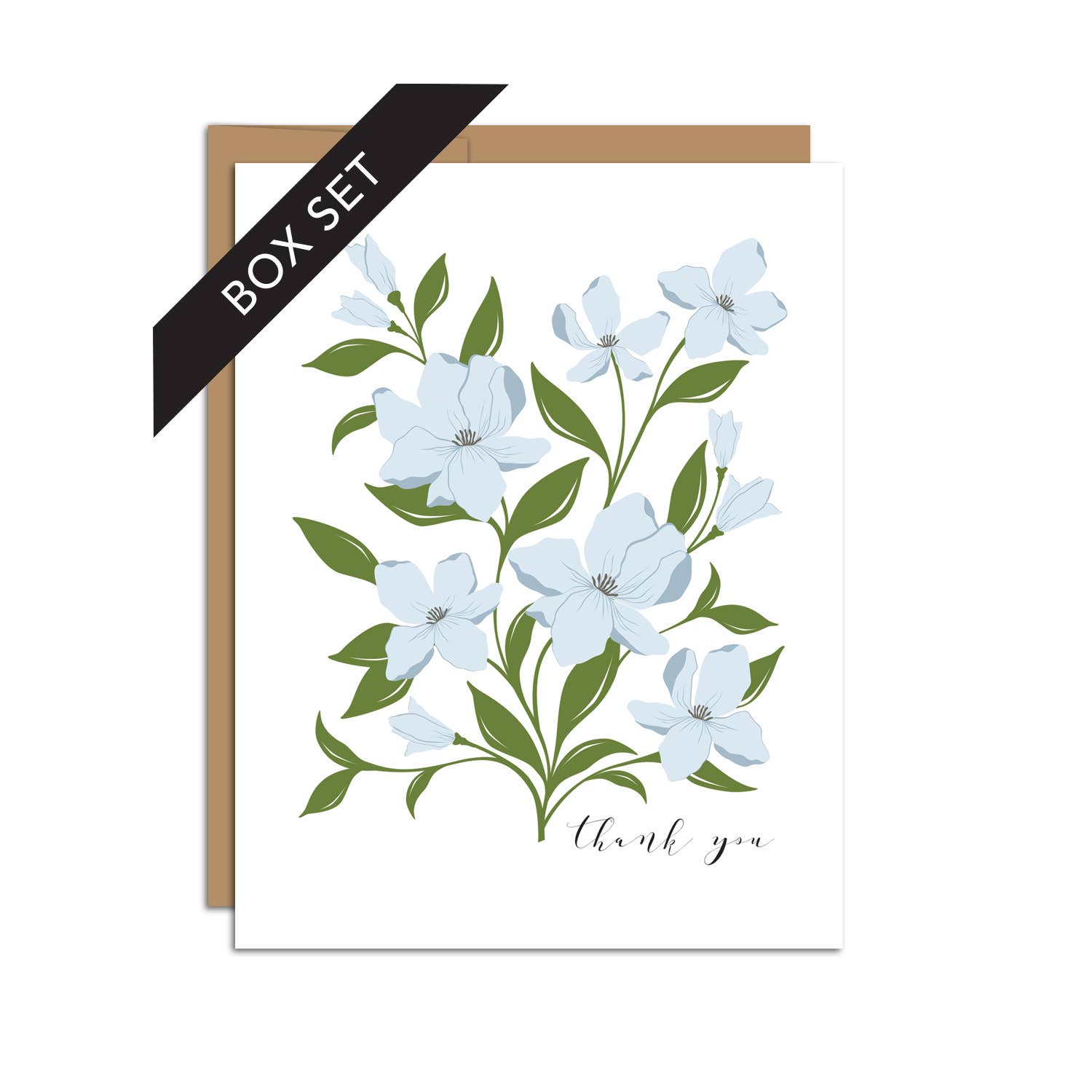 "Thank You" Dogwood Bouquet / Thank You / BOX SET OF 8