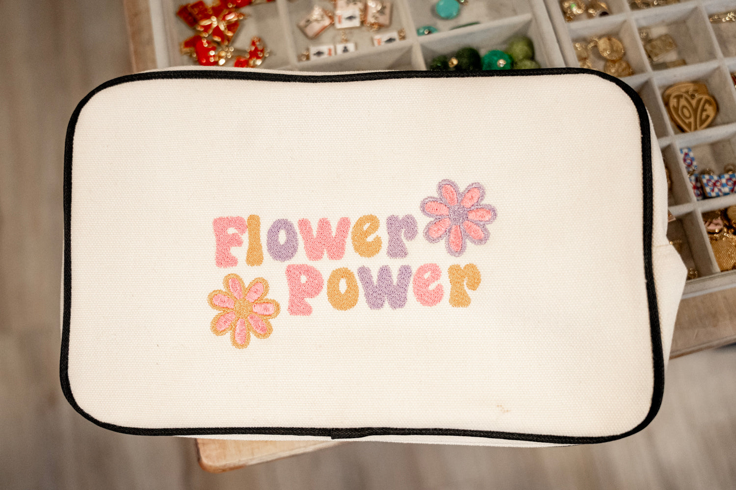 Flower Power Mahjong Tile Bag