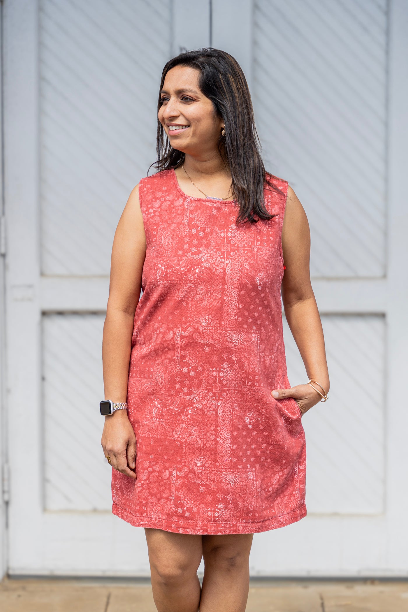 The Bandana Print Shift Dress