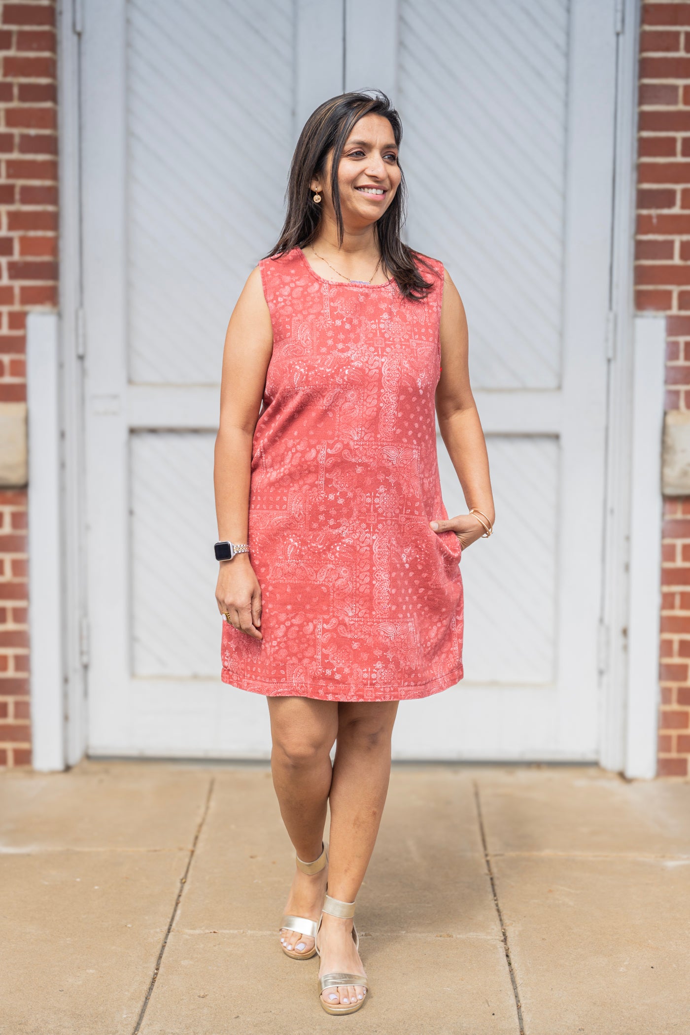 The Bandana Print Shift Dress