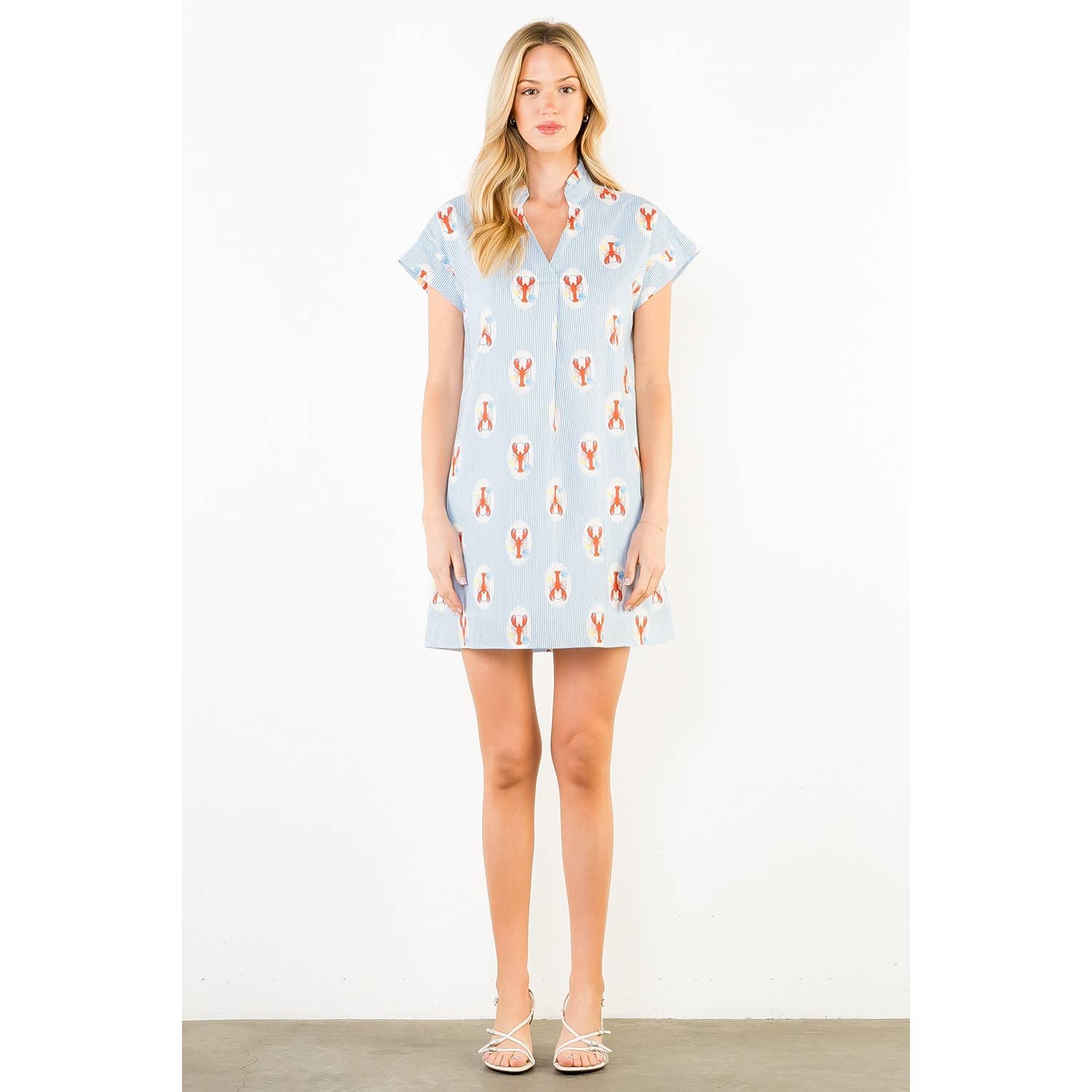 Lobster Print Mini Dress