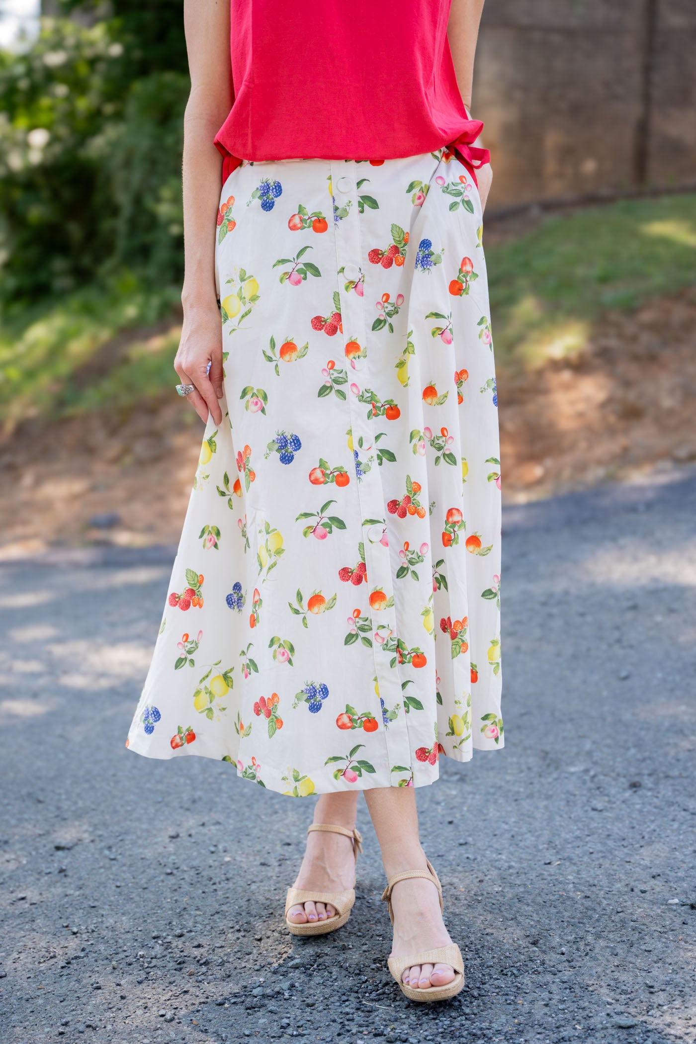 The Cherry Side Hem Top