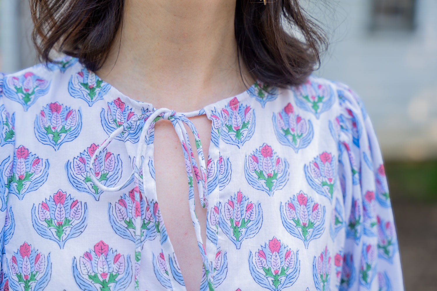 Jena Floral Block Print Dress