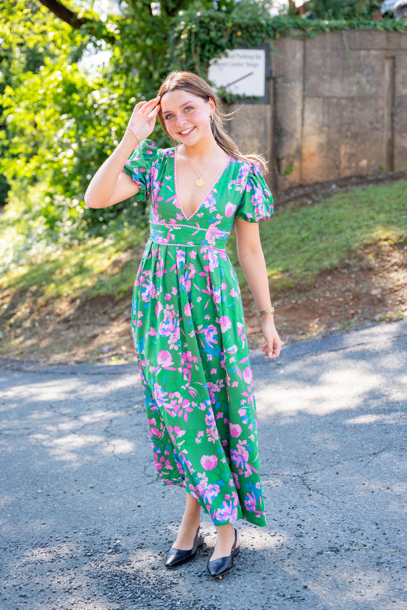 Jaylene Pleated Maxi Dress