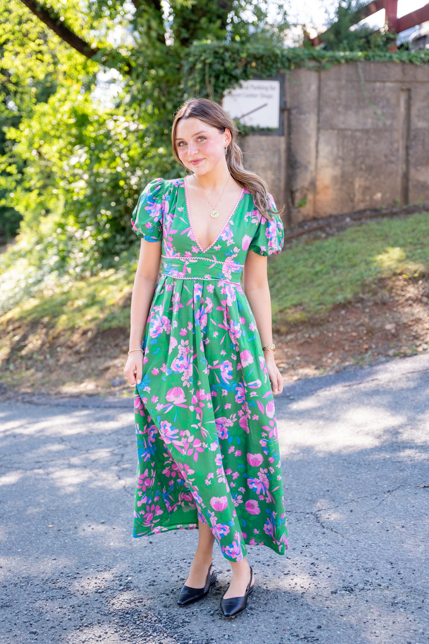 Jaylene Pleated Maxi Dress