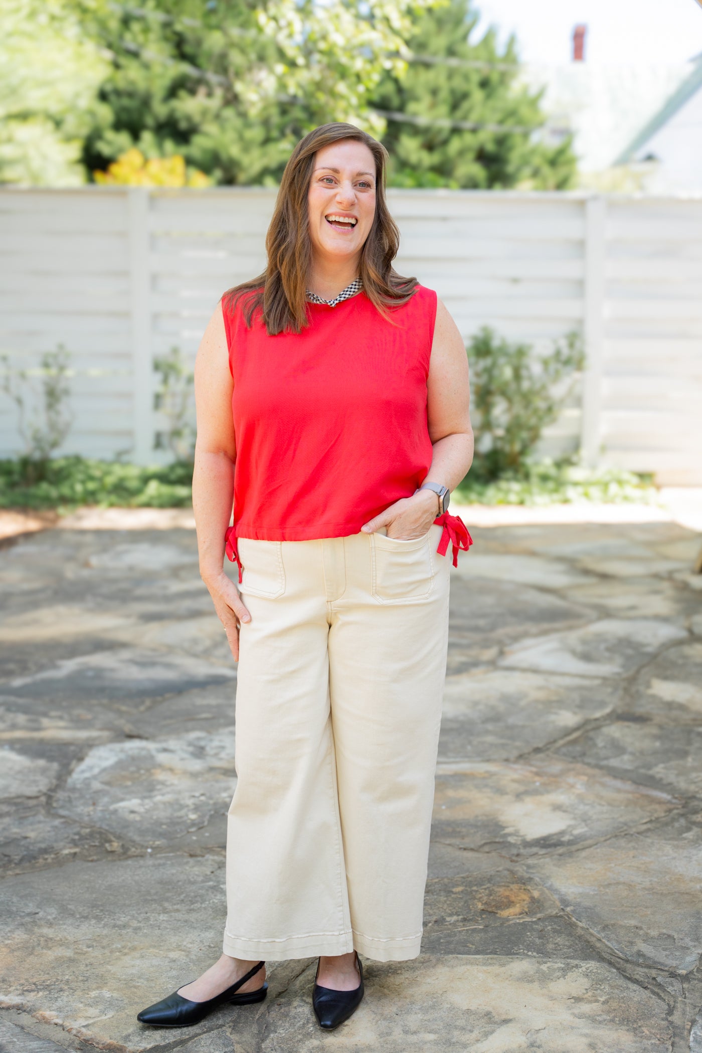 The Audrey Jeans in Ivory