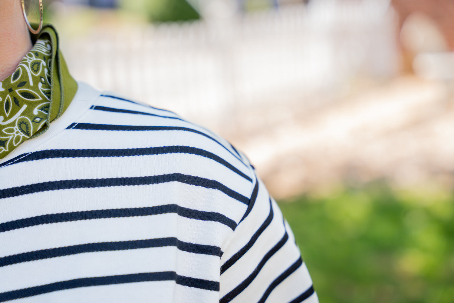 The B&W Striped Cropped Tee