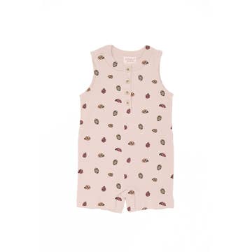 Lady Bug Shorty Romper