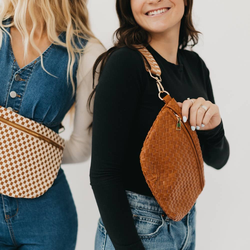Westlyn Woven Bum Bag *NEW COLORS ADDED*: Cream