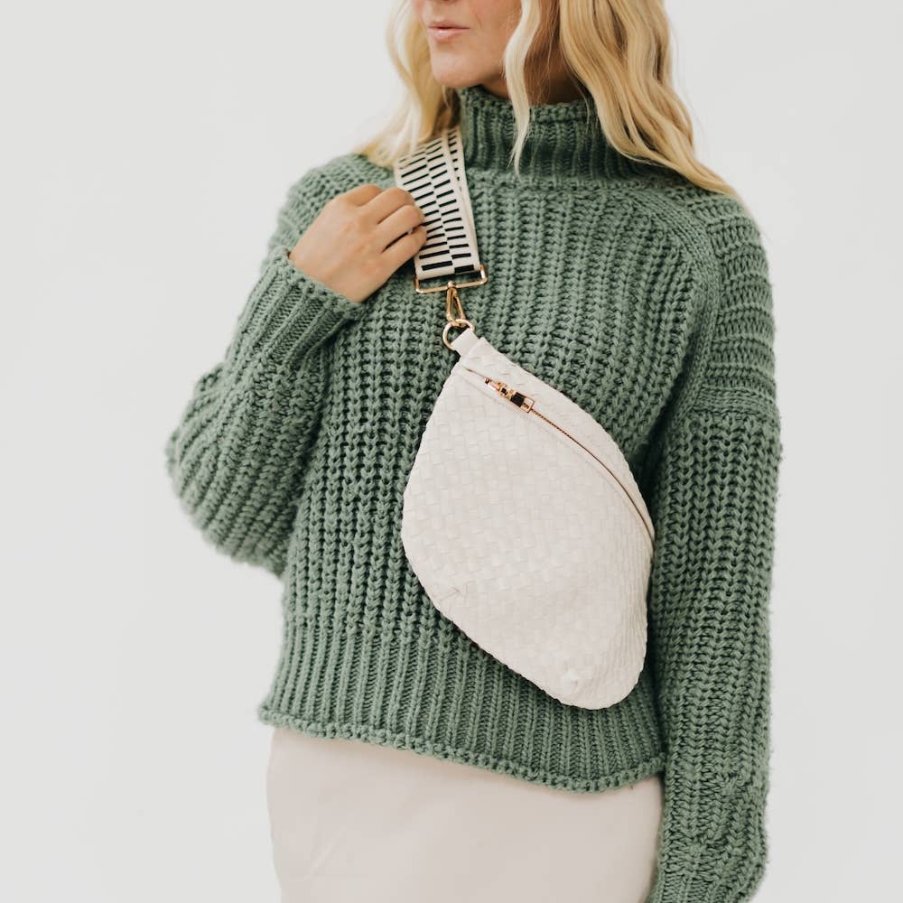 Westlyn Woven Bum Bag *NEW COLORS ADDED*: Cream