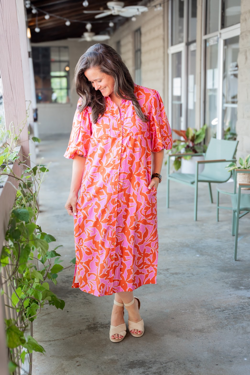 Summers End Midi Shirt Dress