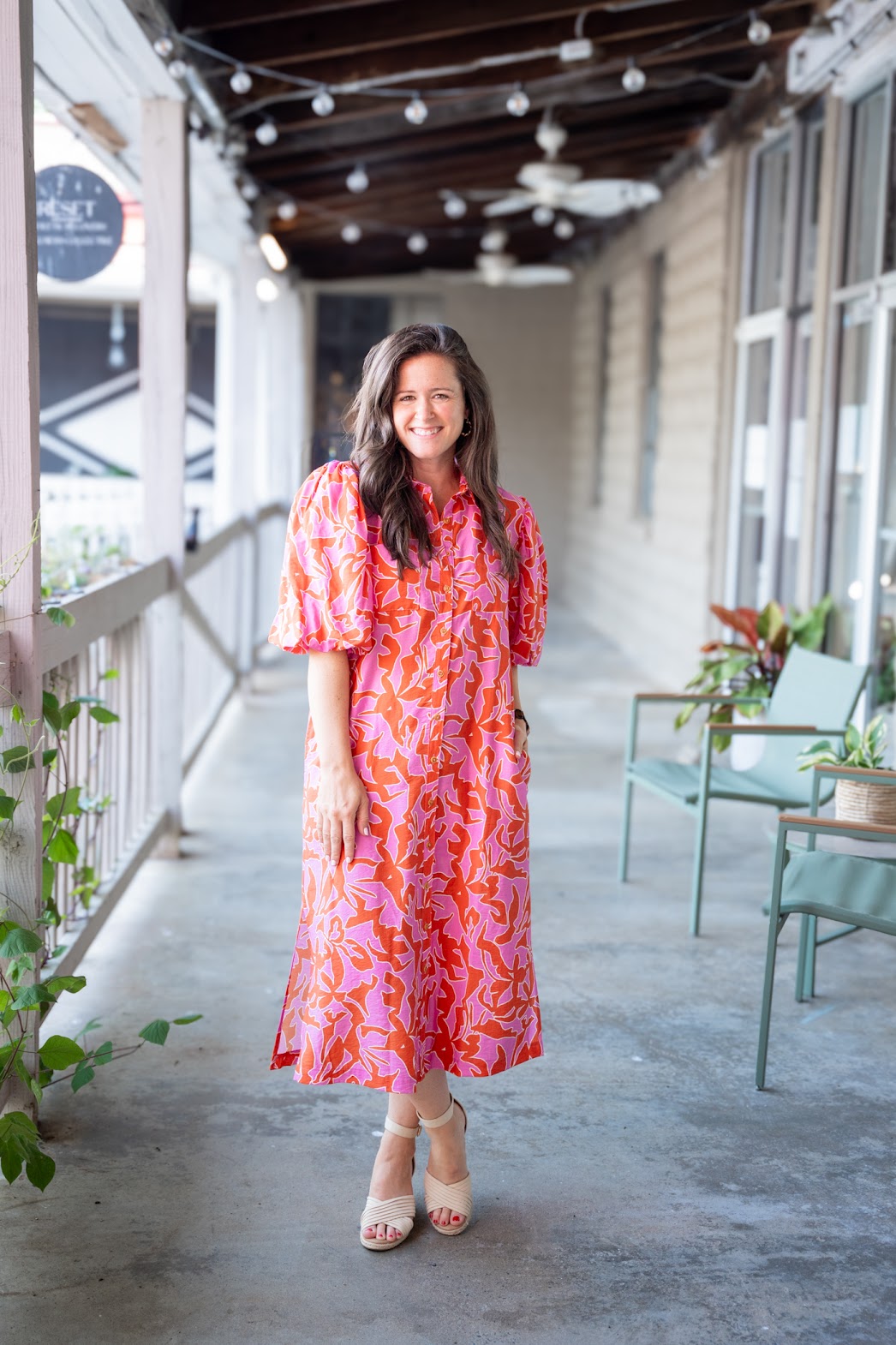 Summers End Midi Shirt Dress