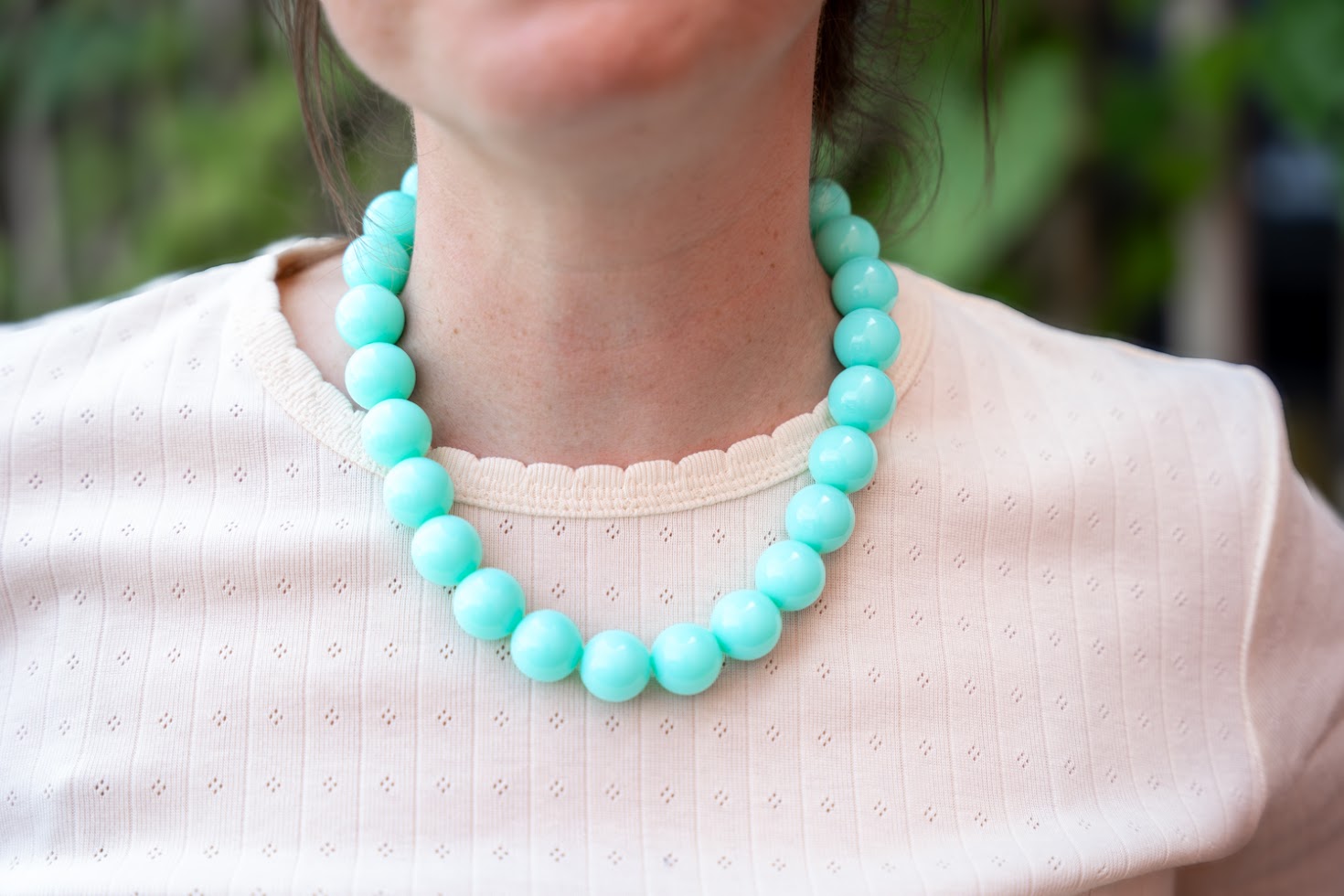 Carrie Cream Pointelle Top