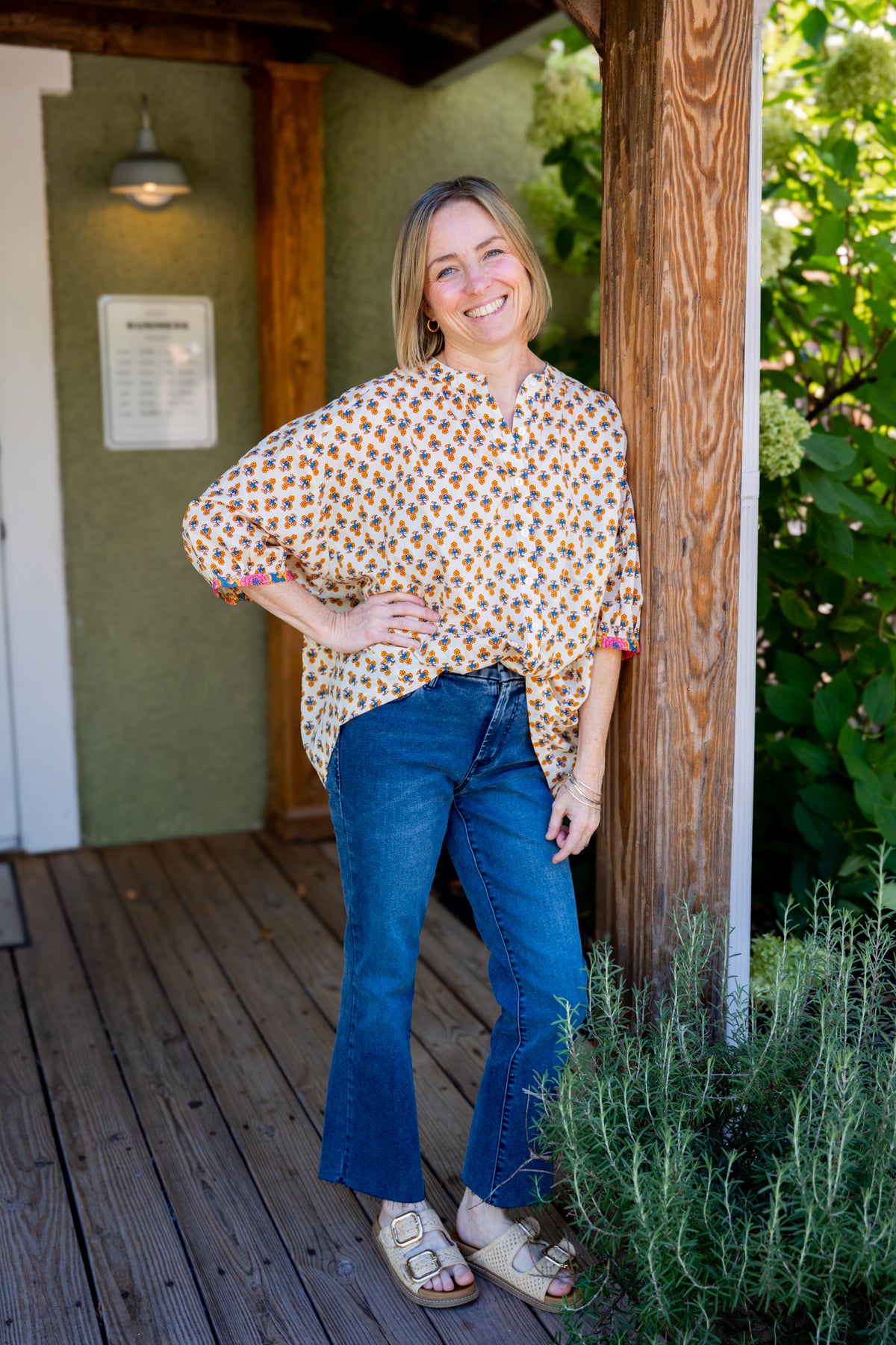 Yellow Floral Blouse