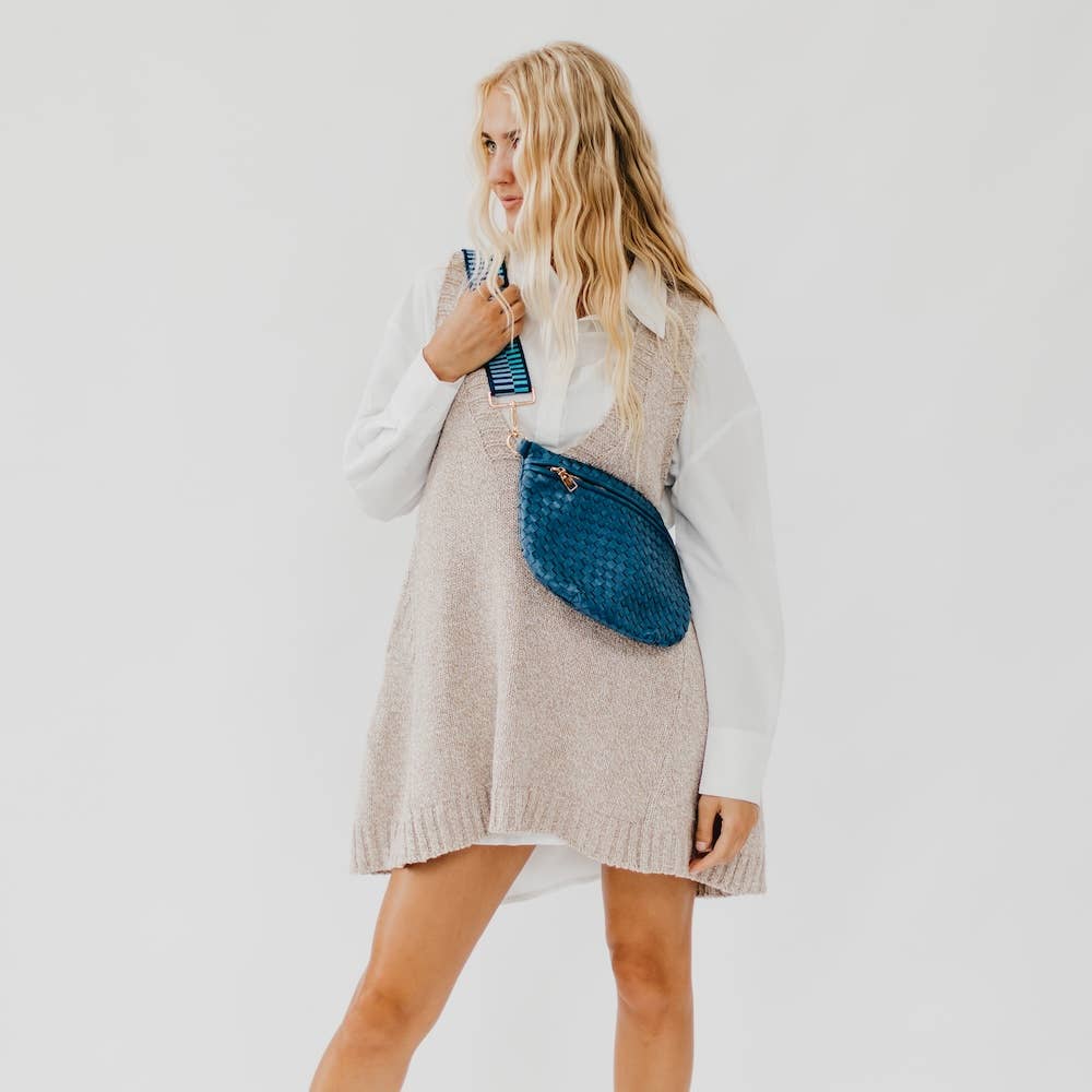 Westlyn Woven Bum Bag *NEW COLORS ADDED*: Cream
