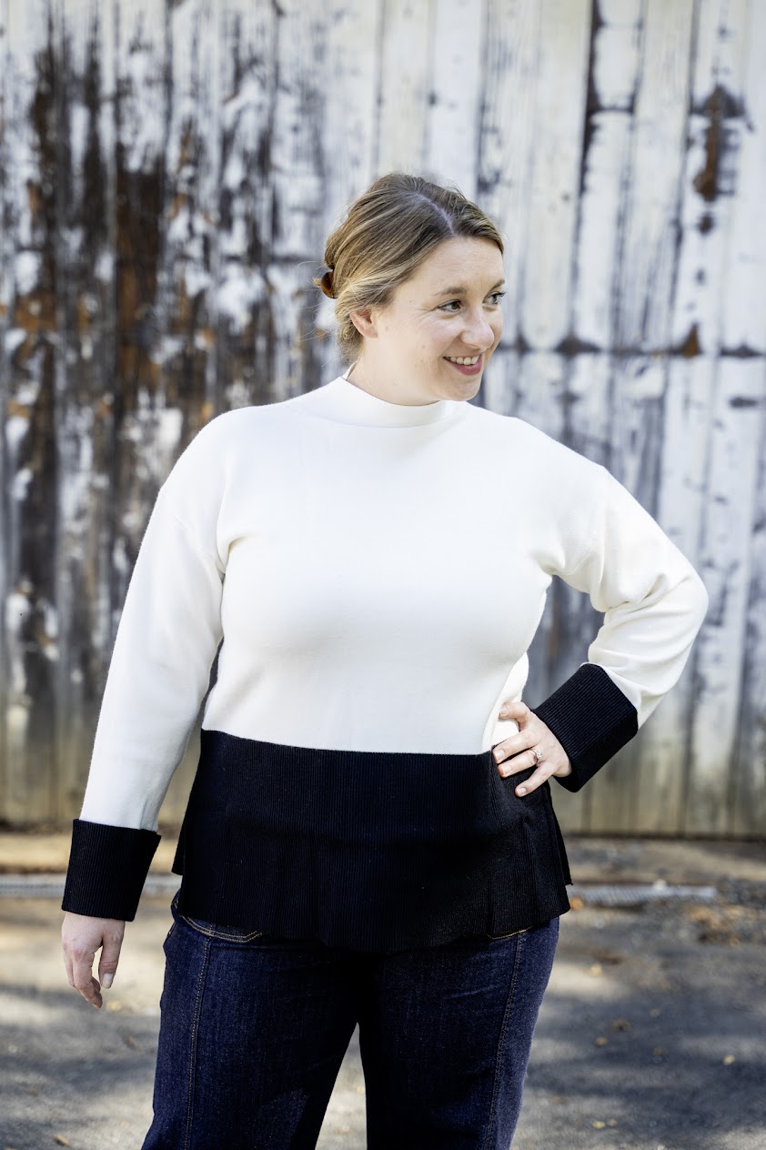 The Lou Mock Neck Sweater