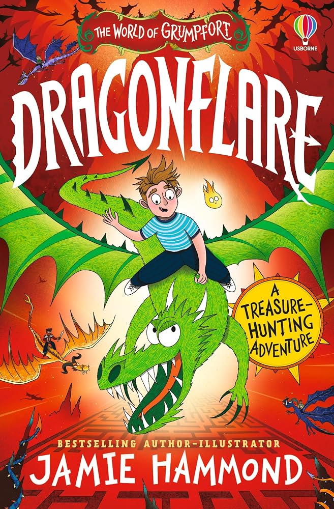 Dragonflare: A Thrilling Illustrated Story for Kids with Puzzles to Solve and a Labyrinth of Gold to Win (The World of Grumpfort) cover image