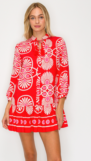 Festival Medallion Mini Dress