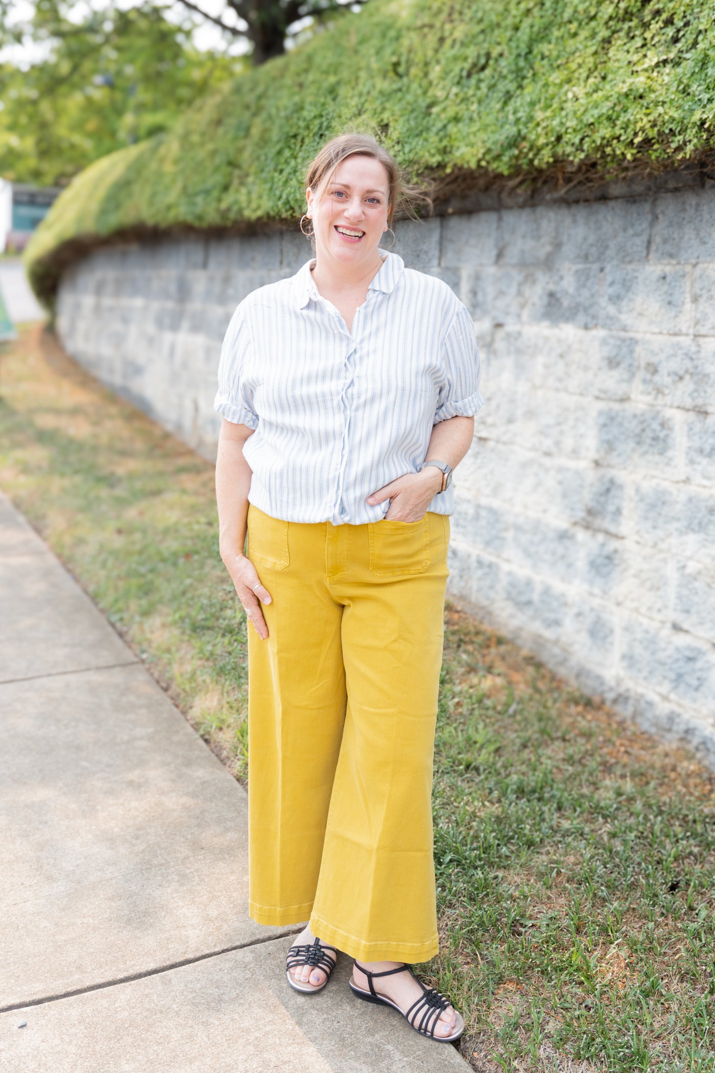 The Benning Top in Skyway Stripe