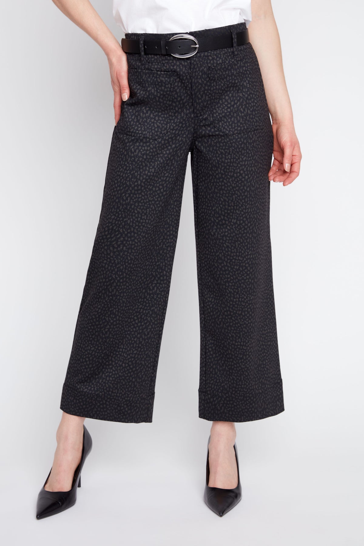 Animal Print Straight Leg Pants