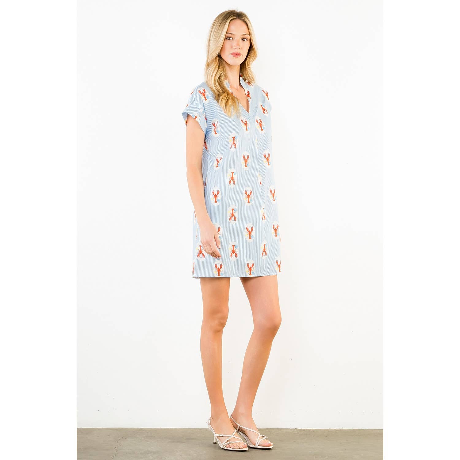 Lobster Print Mini Dress