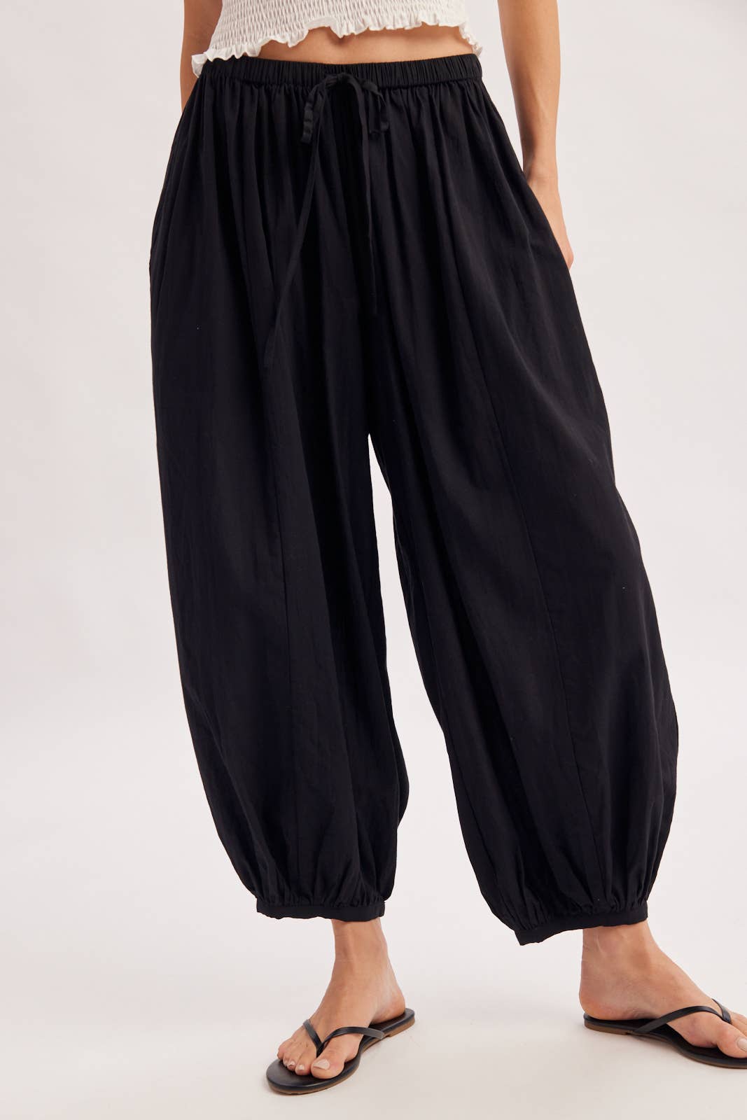 Boho Drawstring Balloon Pants
