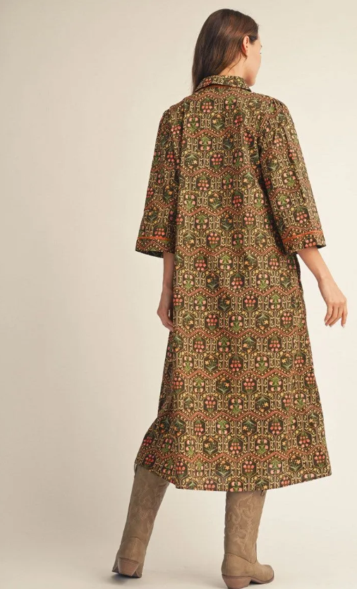 Delia Toffee Shirt Dress