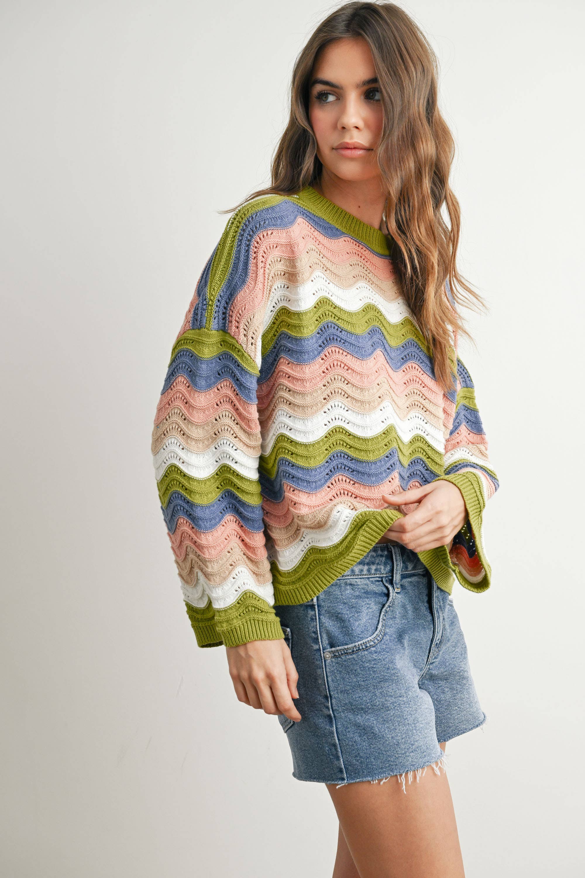 Samantha Color Block Sweater