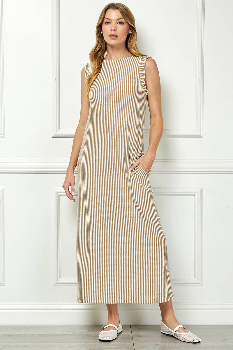 The Classic Stripe Maxi Dress