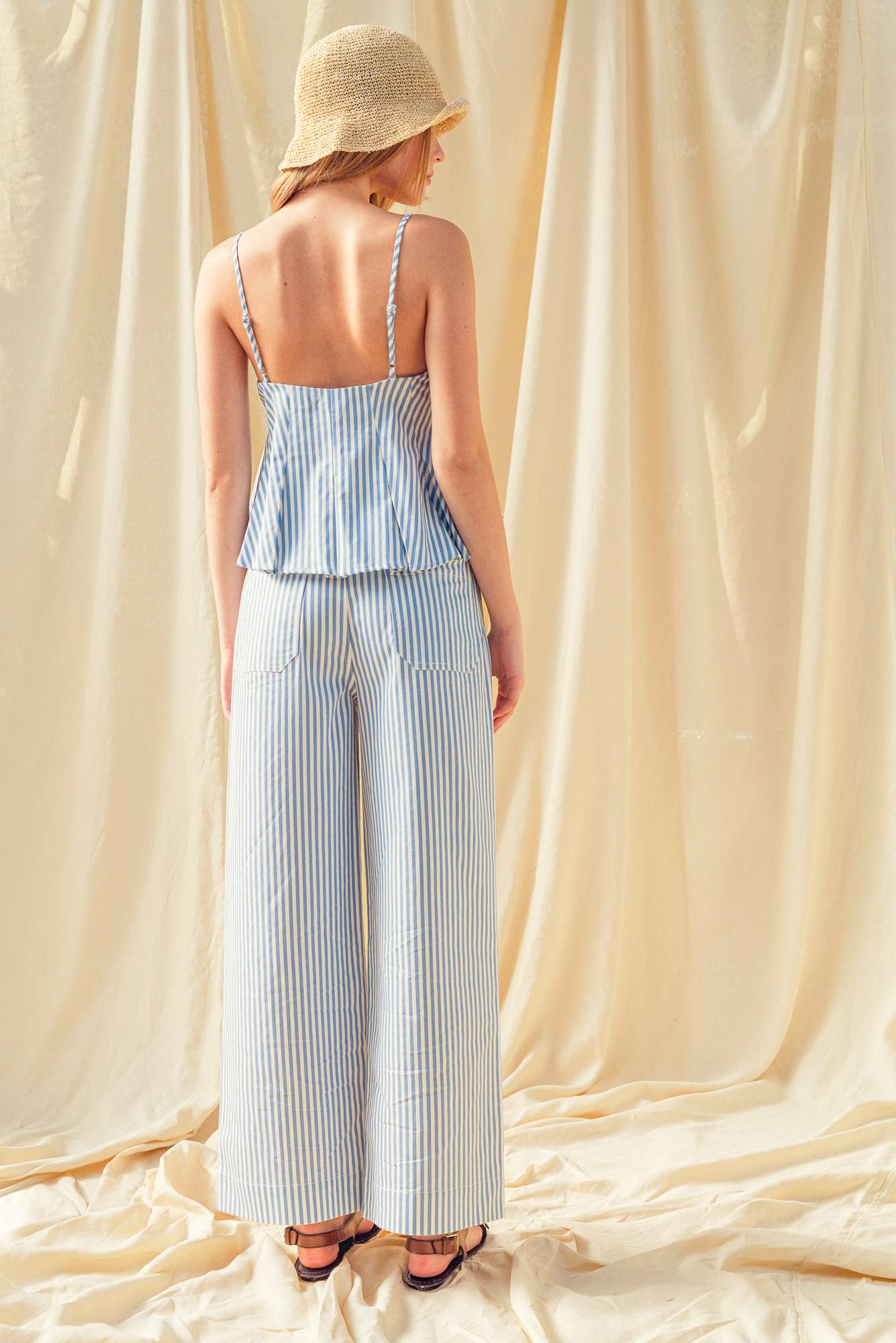 Striped Pocket Front Pants