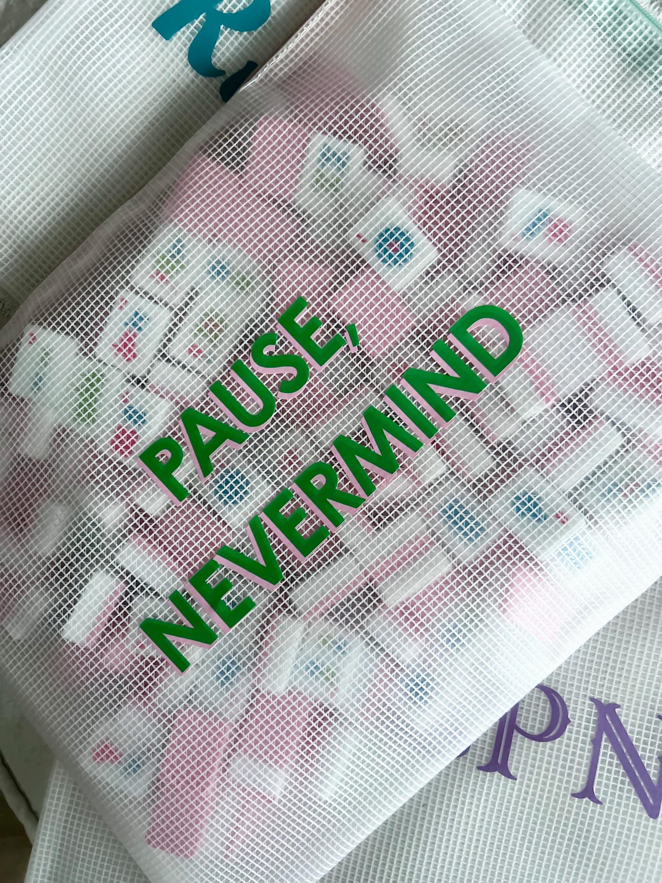 Mahjong Tile Storage Pouch in Mesh