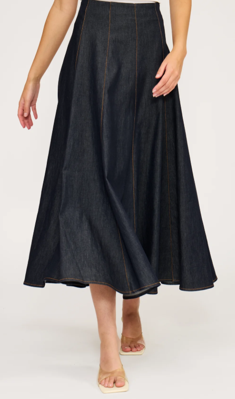 Nova Denim Circle Skirt