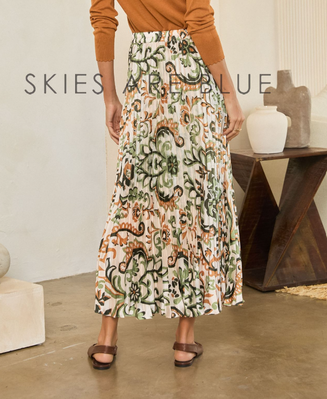 Ivory & Olive Maxi Skirt