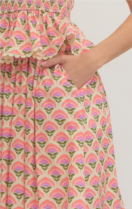 Joanna Floral Midi Skirt