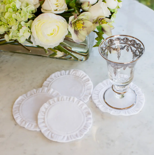 Round Velvet Coasters (Set of 2)